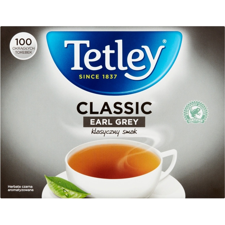Herbata TETLEY EARL GREY (100 saszetek) czarna, GHK0640219