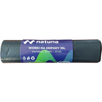 Worki na śmieci NATUNA 35L standard (20szt) 32mic LDPE