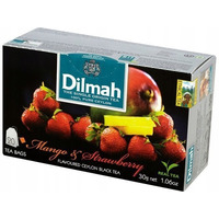 Herbata DILMAH (20 torebek) czarna z aromatem Mango z Truskawką