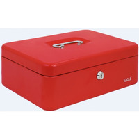Kasetka na pieni�dze 8878L czerwona 100x217x300mm 120-1024 EAGLE