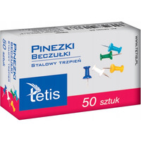 Pinezki beczu�ki kolor (50szt) GP100-AB TETIS