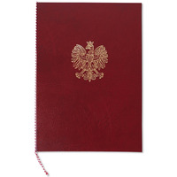 Ok�adka na dyplom z or�em bordowa 339-075 WARTA