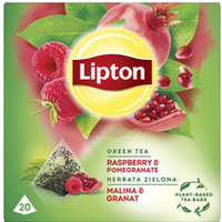 Herbata LIPTON PIRAMID (20 torebek) zielona Malina & Granat