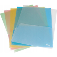 Ofertówki groszkowe podwójne na dokumenty A4 180mic 5sztuk mix kolorów 17325 ESSELTE