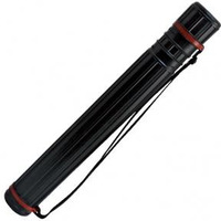 Tuba regulowana 60-100cm czarna �rednica 8.5cm 50031 LENIAR