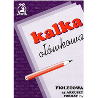 Kalka o��wkowa A4 100 arkuszy filoetowa DELFIN