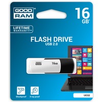 Pami USB GOODRAM 16GB UCO2 czarno-biay USB 2.0 UCO2-0160KWR11
