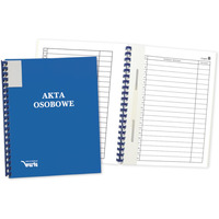 Teczka akt osobowych ABCDE binda zew.bez tre�ci niebieska 339-093 WARTA