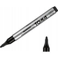 Marker permanentny czarny, okr�g�a ko�c�wka TO-090 TOMA