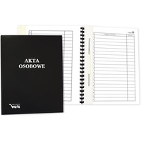 Teczka akt osobowych ABCDE, binda wew.bez treści czarna 1824-339-041 WARTA