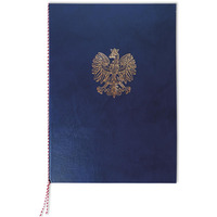 Ok�adka na dyplom z or�em granatowa 339-076 WARTA