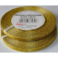 Wst��ka brokatowa z�ota 6mm WB6-1 BREWIS
