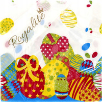 Serwetki świąteczne Wielkanocne 33x33cm 20 sztuk do koszyczka JAJKA 9575721 HERLITZ