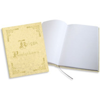 Księga Pamiątkowa złocona beżowa 255x320mm 100kartek 319-033 WARTA