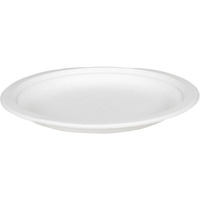 Talerz z trzciny cukrowej bia�y 18 cm (50) 29570