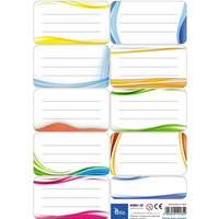 Naklejki na ksi��ki i zeszyty 9szt na arkuszu (25ark) KN001-04 TETIS