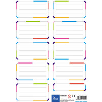 Naklejki na ksi��ki i zeszyty 9szt na arkuszu (25ark) KN001-01 TETIS