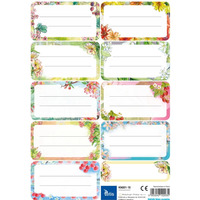 Naklejki na ksi��ki i zeszyty 9szt na arkuszu (25ark) KN001-10 TETIS