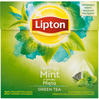 Herbata LIPTON PIRAMID (20 torebek) zielona z mit GREEN TEA INTENSE MINT
