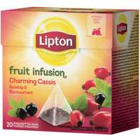 Herbata LIPTON PIRAMID FRUIT INFUSION 20t owocowa DZIK.RÓŻA , HIBISKUS
