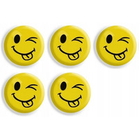 Magnesy do tablic ��te j�zyki 35mm (5szt.) GM302-TY5 TETIS