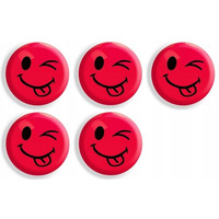 Magnesy do tablic czerwone j�zyki 35mm (5szt.) GM302-TC5 TETIS