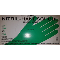 Rękawiczki nitrylowe białe L HANDSCHUHE (100)