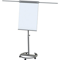 Flipchart sucho�cieralny magnetyczny mobilny, 2 ramiona TERRA 68x105xh220cm MF004 MEMOBE