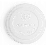 Pokrywka CPLA do kubka papierowego 100ml bia�a(50szt)VLID62-A1 100% bio