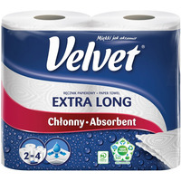 Ręcznik (2 rolki)VELVET EXTRA LONG biały 61250355