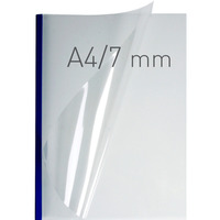 O.EASY COVER Double Clear - (7 mm) - 297 x 210 mm (A4 pionowa) - niebieski - 40 sztuk