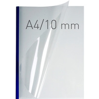 O.EASY COVER Double Clear - (10 mm) - 297 x 210 mm (A4 pionowa) - niebieski - 30 sztuk