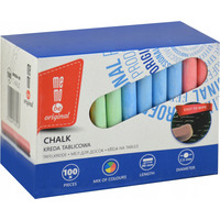 Kreda tablicowa kolorowa 100szt. okr�g�a niepyl�ca MK004-99 MEMOBE