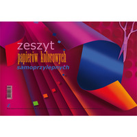 Zeszyt papierów kolorowych samoprzylepnych A5 (4 kolory + 4 Fluo) KRESKA