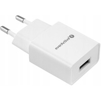Ładowarka sieciowa 230V EVERACTIVE SC-100 1xUSB 1A biała 1W