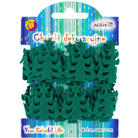 Taśma filcowa z motywem choinki 3cm x 2m TCX-6549 ALIGA