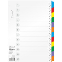 Przek�adki do segregatora A4 12 kart laminowane TRY-02-06 BIURFOL