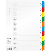 Przek�adki do segregatora A4 10 kart laminowane TRY-02-05 BIURFOL