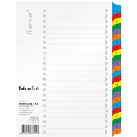 Przek�adki alfabetyczne do segregatora A5 A-Z laminowane TRY-05-02 BIURFOL
