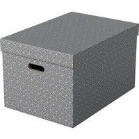 Pude�ka domowe do przechowywania rozmiar L 3 sztuki szare 628287 ESSELTE