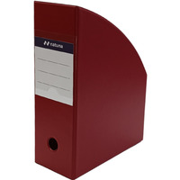 Pojemnik na czasopisma dokumenty A4 10cm PCV bordowy (SD-36-04) NATUNA