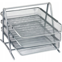 P�ka na dokumenty NATUNA A4 siatka srebrna (3szt) 350x300x275mm