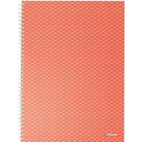 Koonotatnik Colour`Breeze A4 w kratk koralowy 628478 ESSELTE