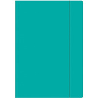 Teczka z gumk� A4+ FLUO turkusowa INTERDRUK