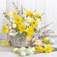 Serwetki Wielkanocne do koszyczka 33x33cm papierowe 20 sztuk na st� WN-097 AHA