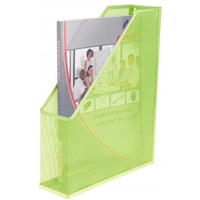 Pojemnik na czasopisma NATUNA siatka limonkowy 250x72x320mm