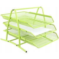 P�ka na dokumenty NATUNA A4 siatka limonkowa (3szt) 350x300x275mm