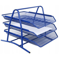 P�ka na dokumenty NATUNA A4 siatka niebieska (3szt) 350x300x275mm