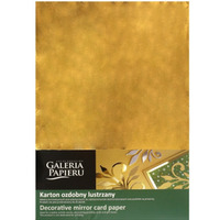 Karton ozdobny A4 ZŁOTY lustrzany 300g (10) 208917 GALERIA PAPIERU