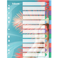 Przekadki Colour`Breeze PP A4 12 przekadek 628501 ESSELTE
